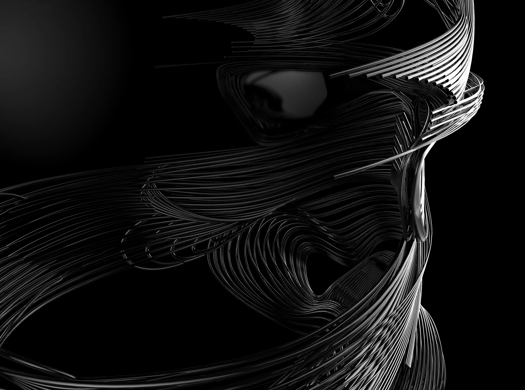 Fibretrooper, A StormTrooper helmet in linear morphology (2016) — image 6 of 10