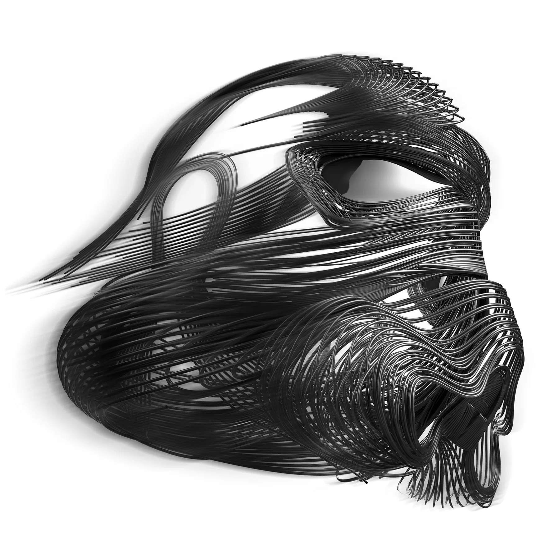 Fibretrooper, A StormTrooper helmet in linear morphology (2016) — image 9 of 10