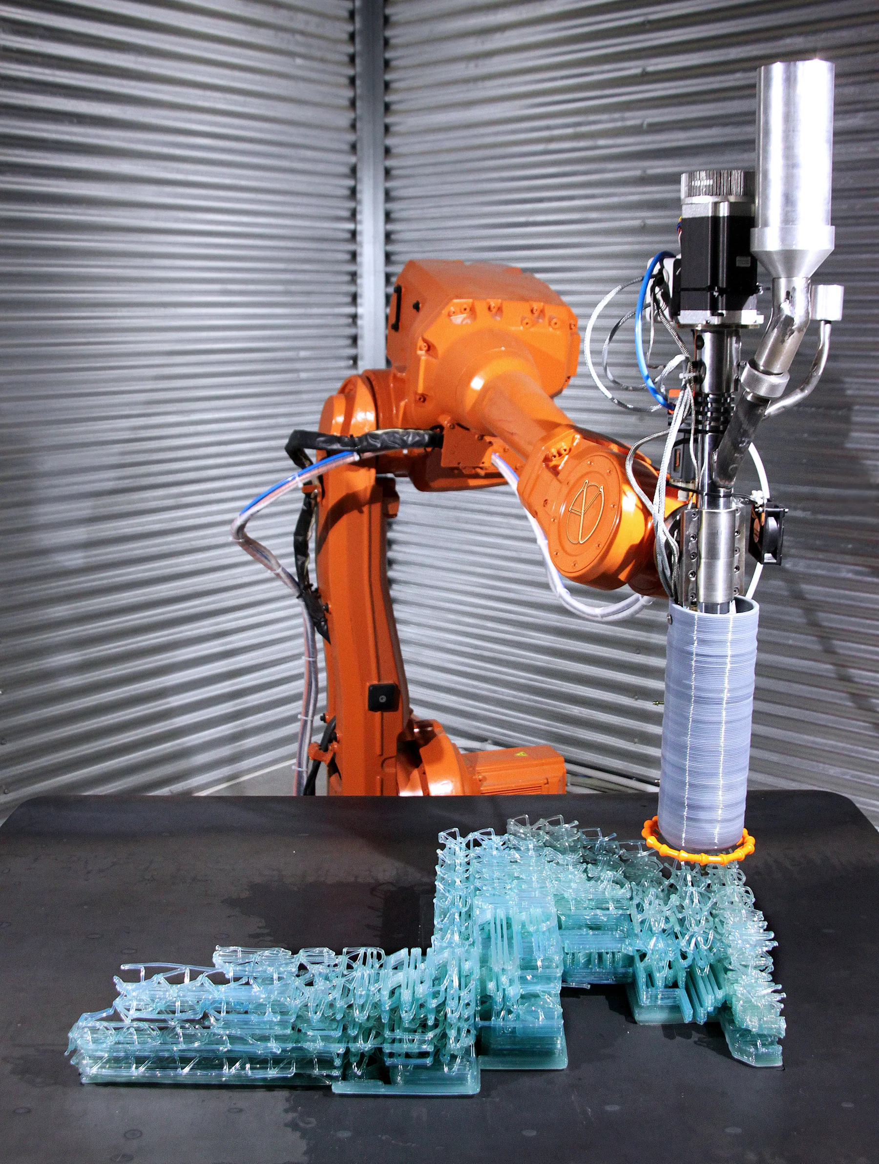 VoxelChair v1.0, Robotically 3D printed plastic chair (2017)
