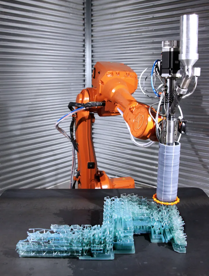 VoxelChair v1.0, Robotically 3D printed plastic chair (2017)